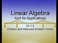 Video thumbnail for Linear Algebra & Its Applications Ch1.2: Echelon Forms