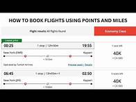 Video thumbnail for How to find flights on points and miles, Beginner Friendly!