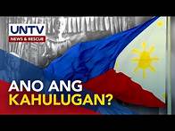 Video thumbnail for ALAMIN: Ano ang kahulugan ng mga simbolo sa watawat ng Pilipinas?
