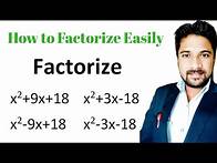 Video thumbnail for Factorize algebraic expressions | Factorize class 8 | algebraic expressions class 9 | Factorize