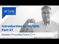 Video thumbnail for Introduction to Qt/QML (Part 51) - Models Provided from C++