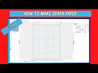 Video thumbnail for How to Make Graph Paper - Its so EASY!!!!!!!!!!!!!!!