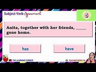 Video thumbnail for Quiz: Subject-Verb Agreement