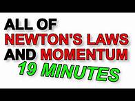 Video thumbnail for A Level Physics Revision: All of Newton's Laws, Impulse and Momentum