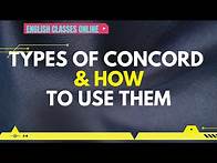 Video thumbnail for TYPES OF CONCORD AND HOW TO USE THEM