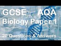 Video thumbnail for GCSE Biology Paper 1 - AQA - 20 Revision Questions & Answers - test yourself and learn!
