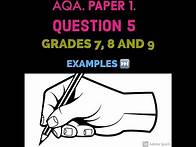Video thumbnail for AQA Paper 1 Question 5. Grades 7, 8 and 9