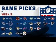 Video thumbnail for NFL Week 5 Game Picks