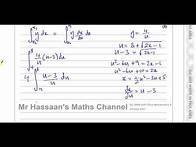 Video thumbnail for WMA14 01 IAL (Edexcel) P4 January 2021 Q5 Integration by Substitution