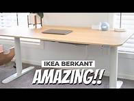 Video thumbnail for IKEA STANDING DESK (BERKANT) - FULL REVIEW 2024