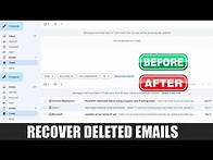 Video thumbnail for How to Recover Permanently Deleted Emails from Gmail 2024 | Gmail Email Recovery Tutorial