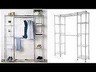 Video thumbnail for How to build the Amazon Basics Expandable Metal Hanging Storage Closet with Shelves
