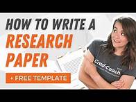 Video thumbnail for How To Write A Research Paper In 3 EASY Steps: Detailed Examples + FREE Template