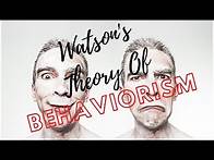 Video thumbnail for Watson's Theory of Behaviorism