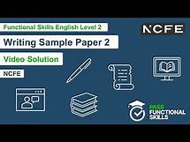 Video thumbnail for Pass Functional Skills - NCFE Writing Sample Paper 2 (Level 2) Video Solution