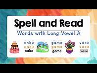 Video thumbnail for Spelling for Kids (Long Vowel Aa) with Reading Practice | Lesson 1