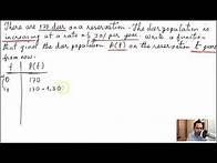 Video thumbnail for Exponential Function - Word Problems