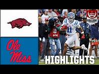 Video thumbnail for Ole Miss Rebels vs. Arkansas Razorbacks | Full Game Highlights | ESPN College Football