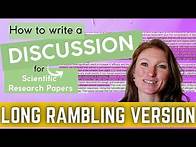 Video thumbnail for How to write a DISCUSSION for scientific research papers | Step-by-step breakdown