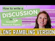 Video thumbnail for How to write a DISCUSSION for scientific research papers | Step-by-step breakdown