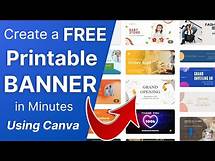 Video thumbnail for [HOW-TO] Create a FREE Printable BANNER in Canva (17,000+ Templates)