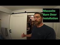 Video thumbnail for Masonite Barn Door Installation