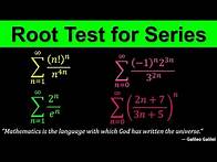 Video thumbnail for Root Test for Series - Convergence or Divergence - Calculus