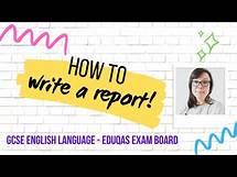Video thumbnail for GCSE English Language Revision | Eduqas Exam Board | Writing A Report