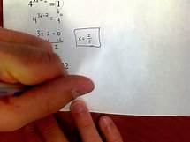 Video thumbnail for Lesson 7.2 - Exponential Equations Not Requiring Logarithms