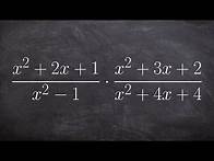 Video thumbnail for Factoring every numerator and denominator when multiplying rational expressions