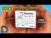 Video thumbnail for How to Make a mini 2023 Calendar EASY FREE