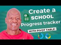 Video thumbnail for Create a SCHOOL Progress Tracker with Pivot Tables!