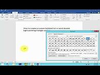 Video thumbnail for How to create a custom bulleted list in word double right pointing triangle symbol