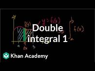 Video thumbnail for Double integral 1 | Double and triple integrals | Multivariable Calculus | Khan Academy
