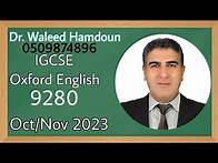 Video thumbnail for IGCSE Oxford English as a second language (9280) orientation for Oct/Nov 2023 exam sessions