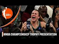 Video thumbnail for The New York Liberty are presented with the 2024 WNBA Championship Trophy 🏆 | WNBA on ESPN