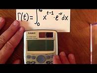 Video thumbnail for Estimating Gamma On A Scientific Calculator (Casio FX-115 ES, TI-36X PRO, Sharp EL-W516X)