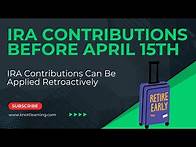 Video thumbnail for How To Make 2025 IRA Contributions Count For 2024 Taxes?