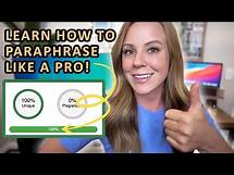 Video thumbnail for How to paraphrase like a pro - BEST step by step method