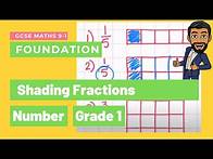 Video thumbnail for Shading fractions of shapes lesson | GCSE Maths Foundation