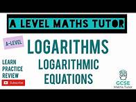 Video thumbnail for How to Solve Logarithmic Equations | Logarithms | A-Level Maths Series