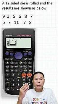 Video thumbnail for How to use a calculator to find the standard deviation