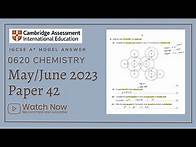 Video thumbnail for IGCSE Chemistry Paper 42 - May/June 2023 - 0620/42/M/J/23 (Q1-3) SOLVED