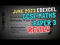 Video thumbnail for GCSE Maths Paper 3H June 2023 Review - Edexcel