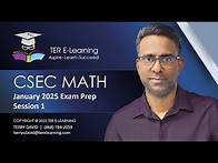 Video thumbnail for CSEC Maths - January 2025 Crash Course (Session 1 - Terry David)