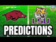 Video thumbnail for Arkansas vs. LSU PREDICTIONS | 2024 College Football Predictions