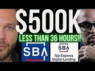 Video thumbnail for $500K APPROVALS in 36 HOURS! | EASY SBA EXPRESS LOAN REQUIREMENTS 2024 💰