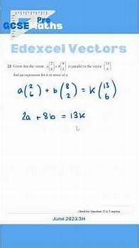 Video thumbnail for Hardest Edexcel Vectors Exam Questions #gcsemaths #maths #columnvectors #vectors #edexcel #revision