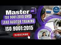 Video thumbnail for QMS Lead Auditor Training Course of ISO 9001:2015 | Training on ISO 9001| Training on Lead Auditor |