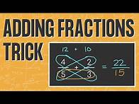 Video thumbnail for FRACTION ADDITION TRICK | Easy Way to Add Fractions | Cross Multiplication